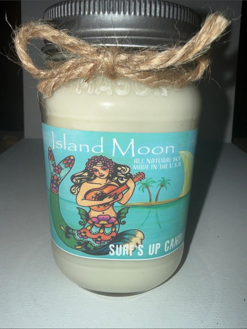 Surf's Up Scented Soy Candle - Cream